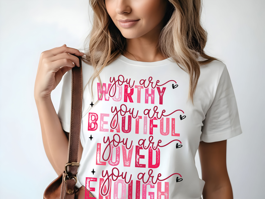 Women’s crop top "You are Enough"