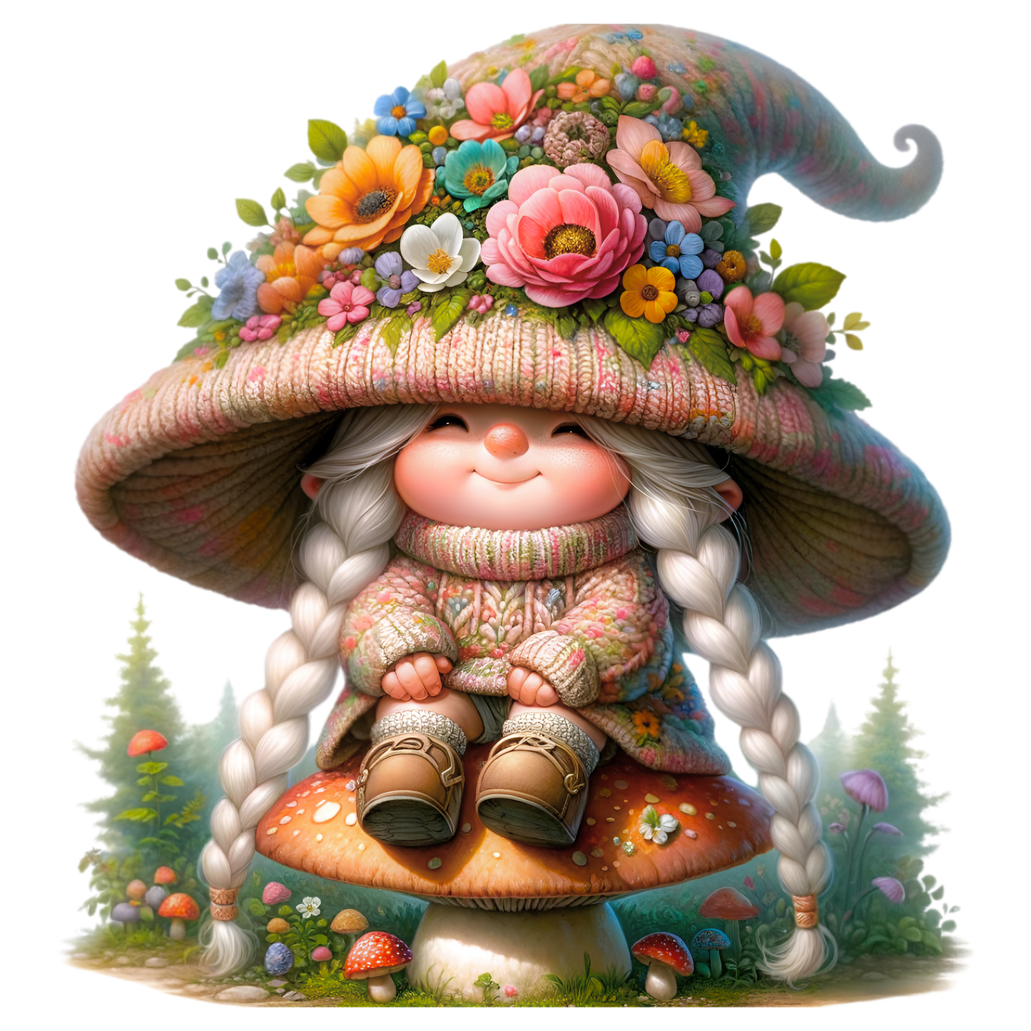 Women's Relaxed T-Shirt "Spring Gnomes" 05