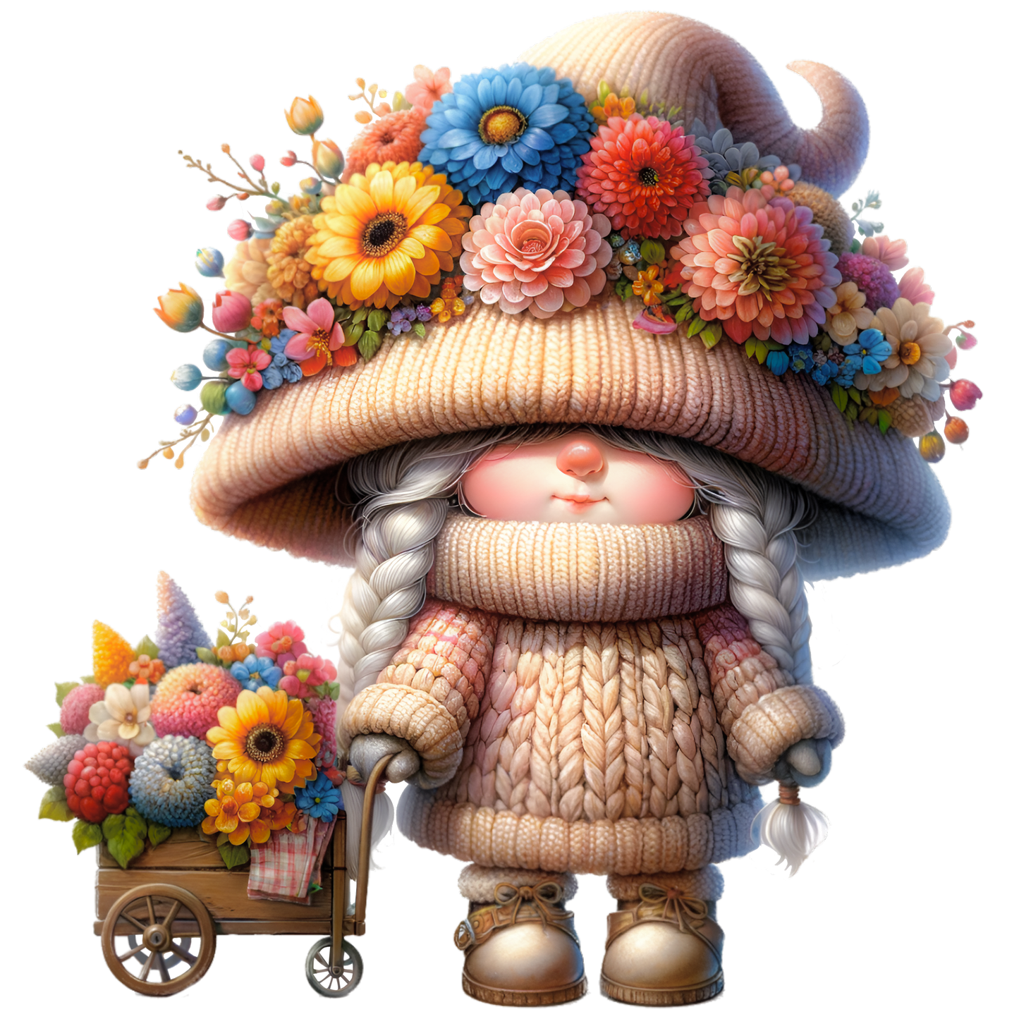 Women's Relaxed T-Shirt "Spring Gnomes" 06