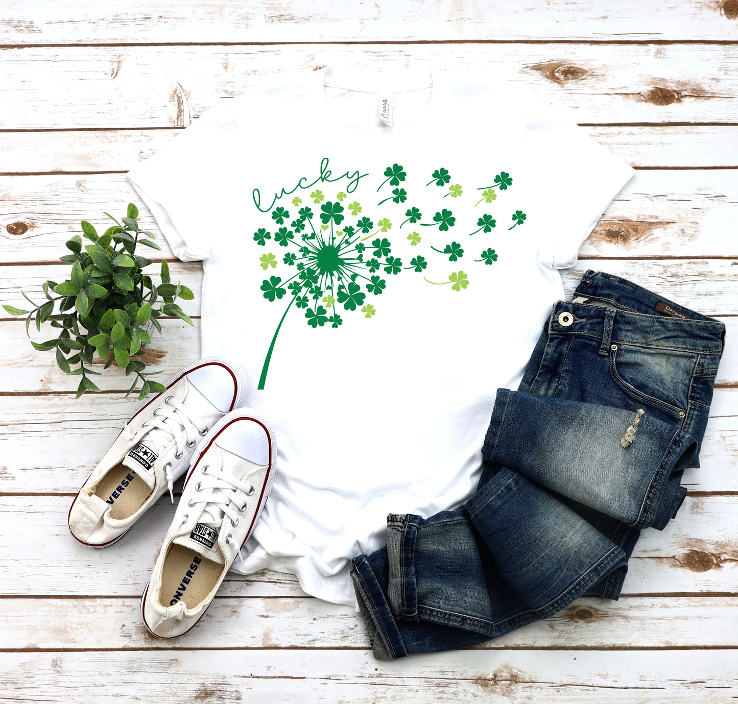 Unisex classic tee "Lucky Dandilion" St. Patrick's Day