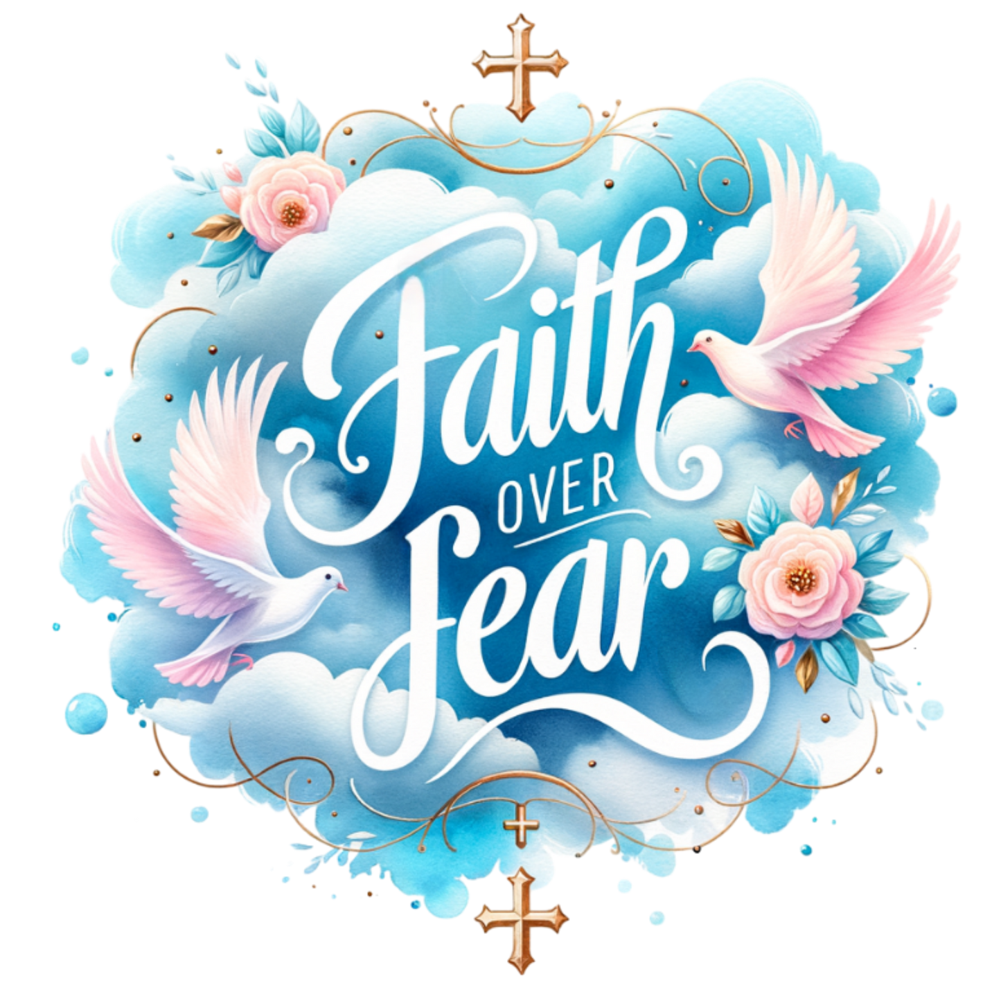 Women’s micro-rib tank top "FAITH OVER FEAR"