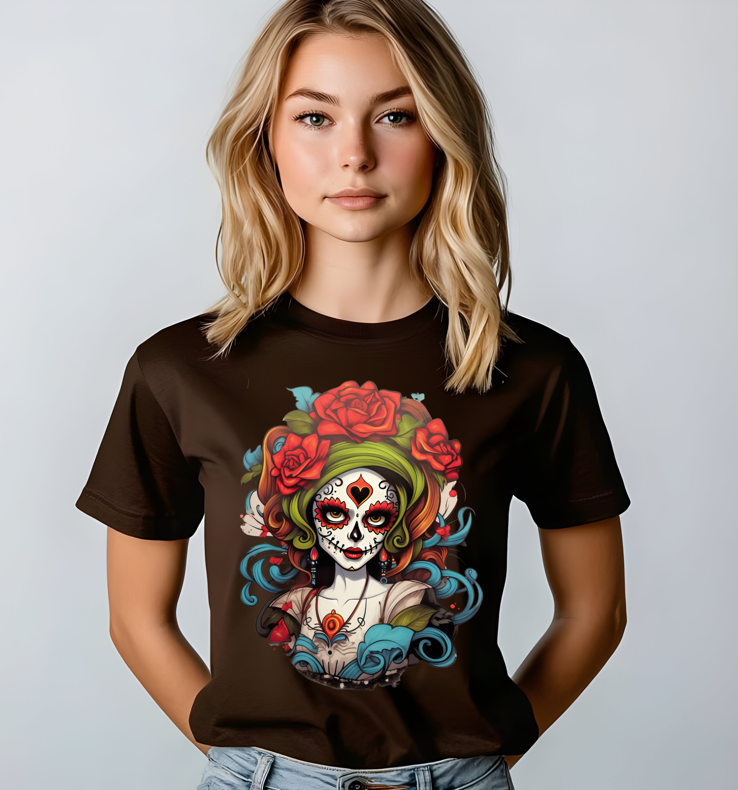 Unisex classic tee "Day of the Dead - Girl Graffiti"