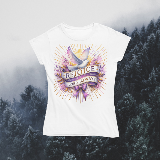 SoftStyle T-Shirt "Rejoice in the Lord Always" Gildan