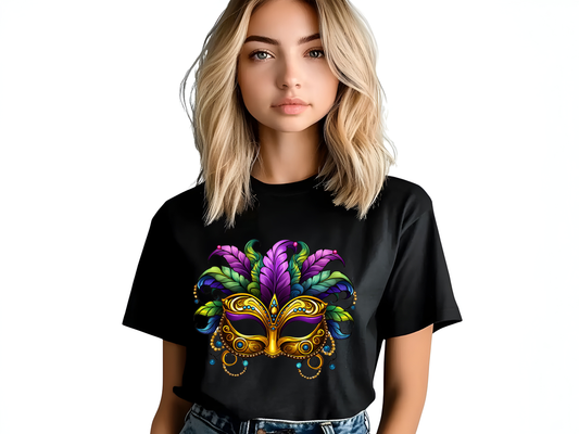 Unisex classic tee with Mardi Gras "Party MASK"