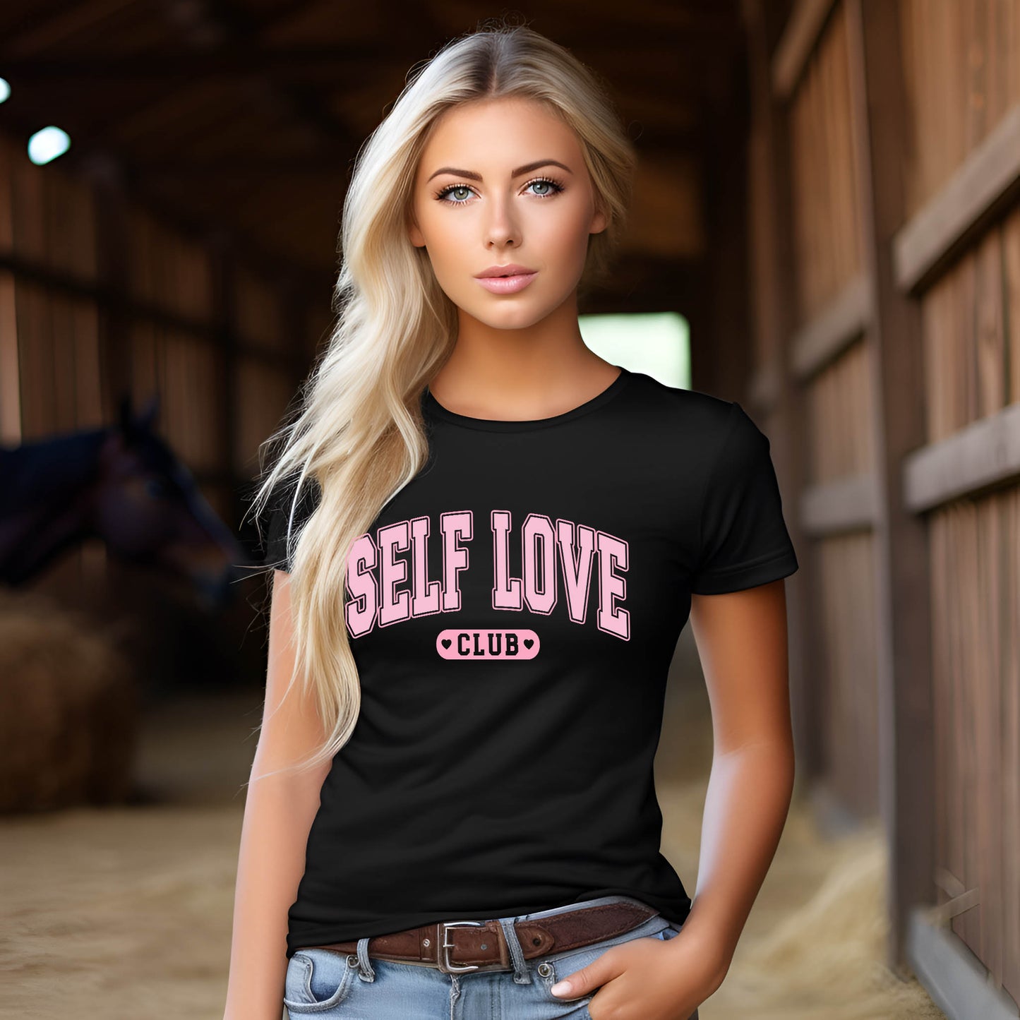Unisex classic tee "Self Love Club" inspire, Positive