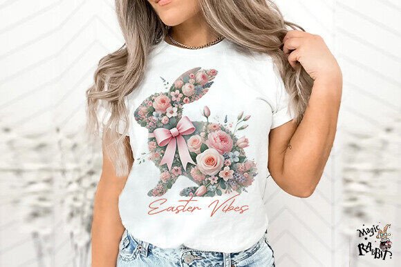 Unisex classic tee "Easter Vibes - Bow Bunny"