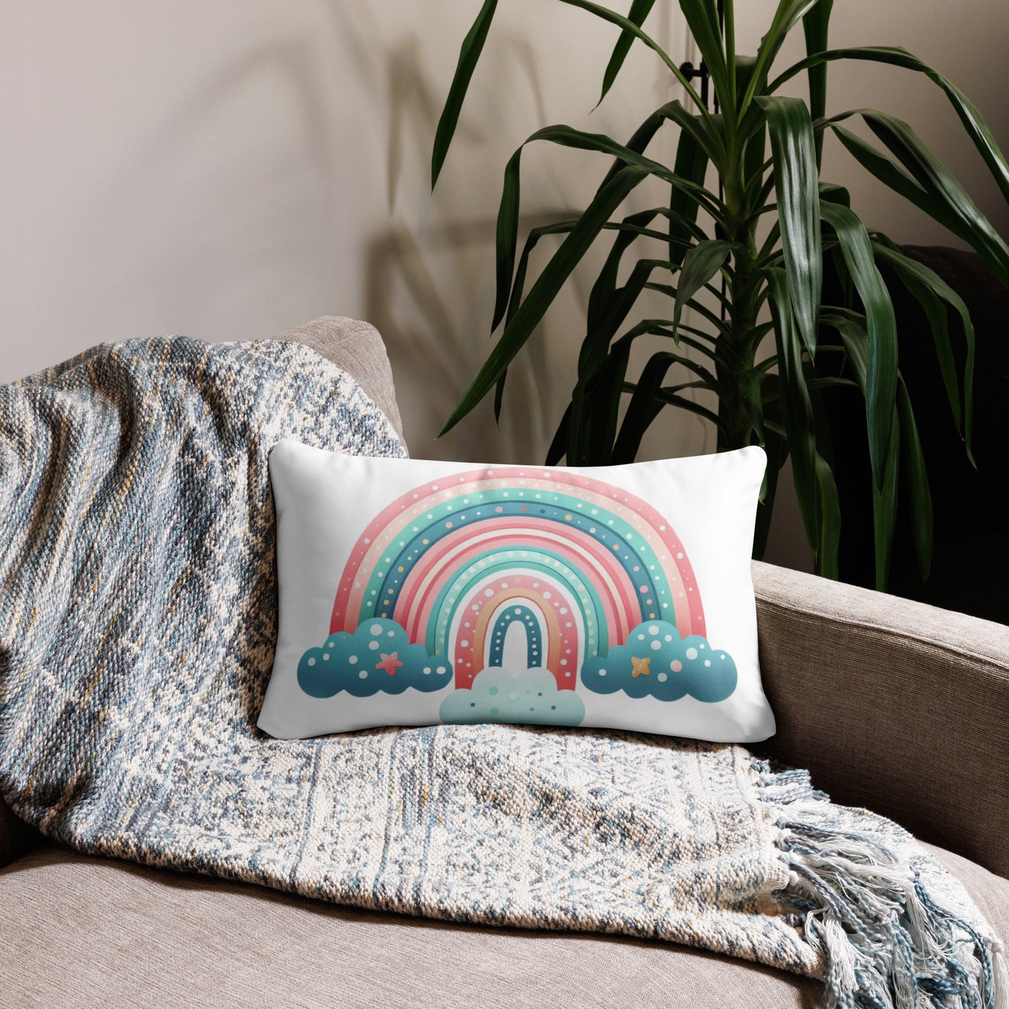 Basic Pillow "Mint Rainbows" 1.0