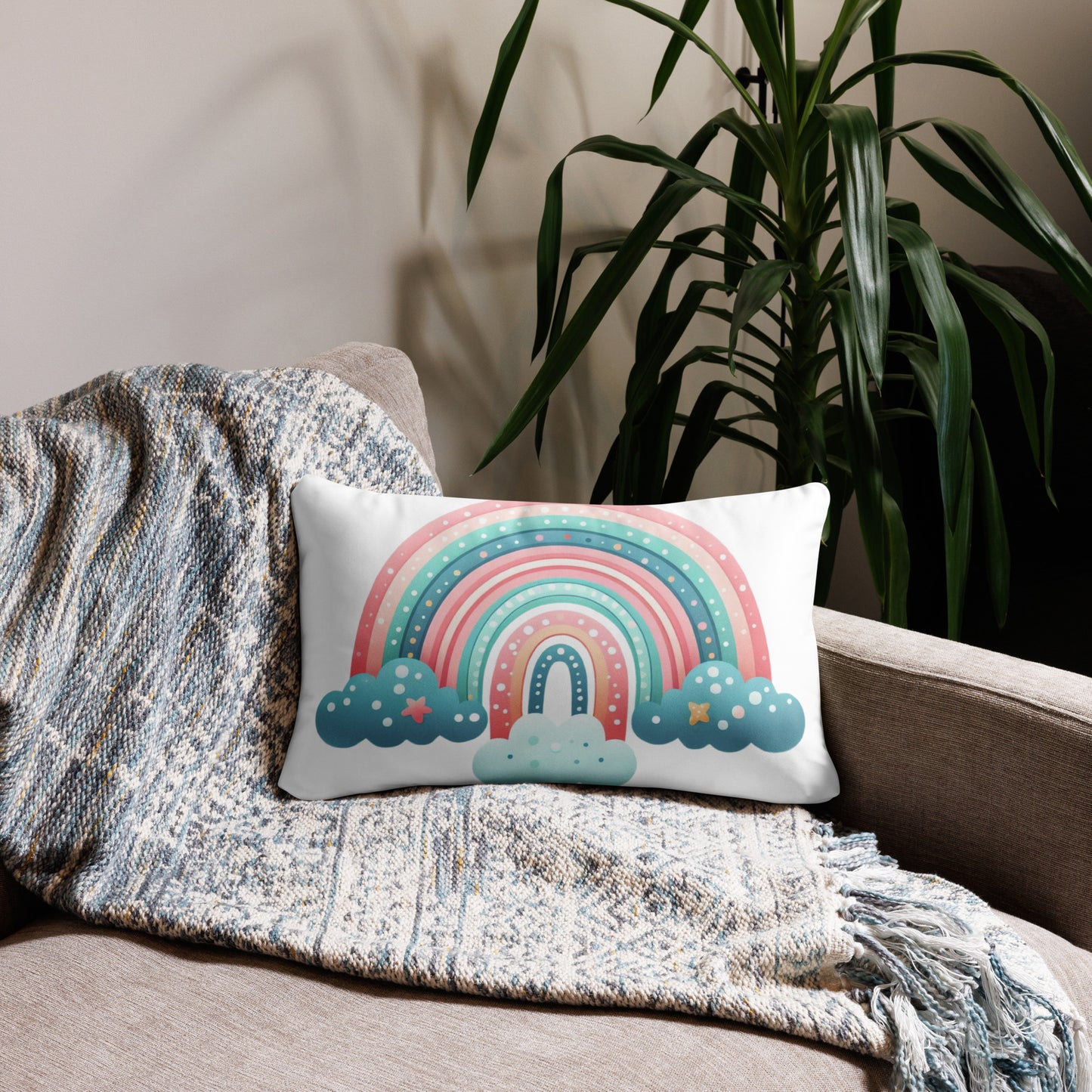 Basic Pillow "Mint Rainbows" 1.0