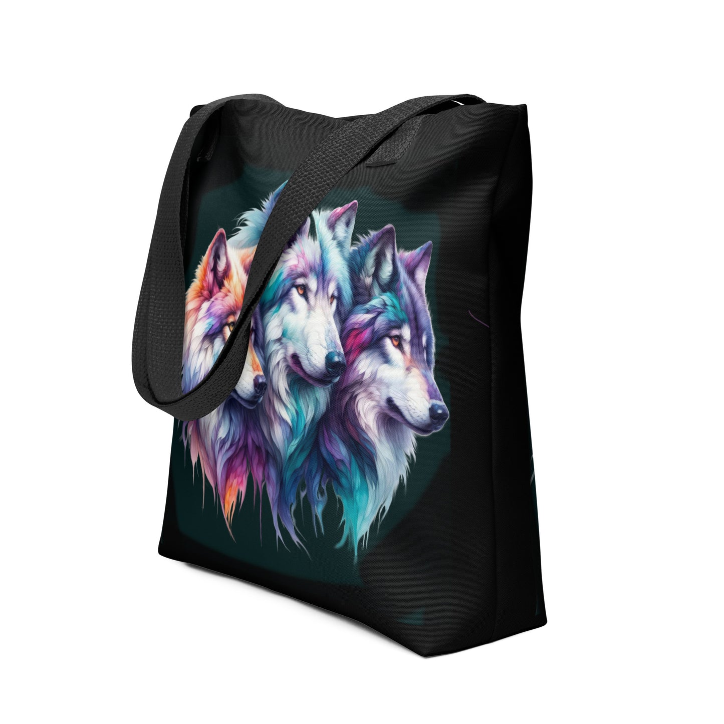 Tote bag The Colorful Pack Wolves