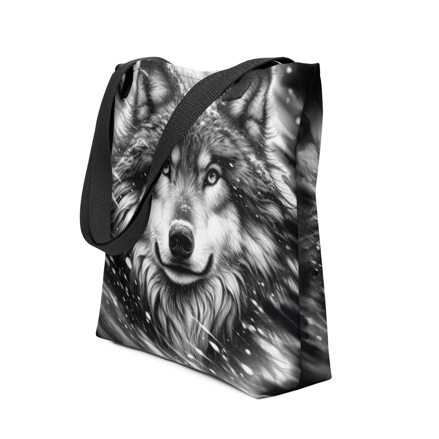 Tote bag Snow Wolf 04Blk