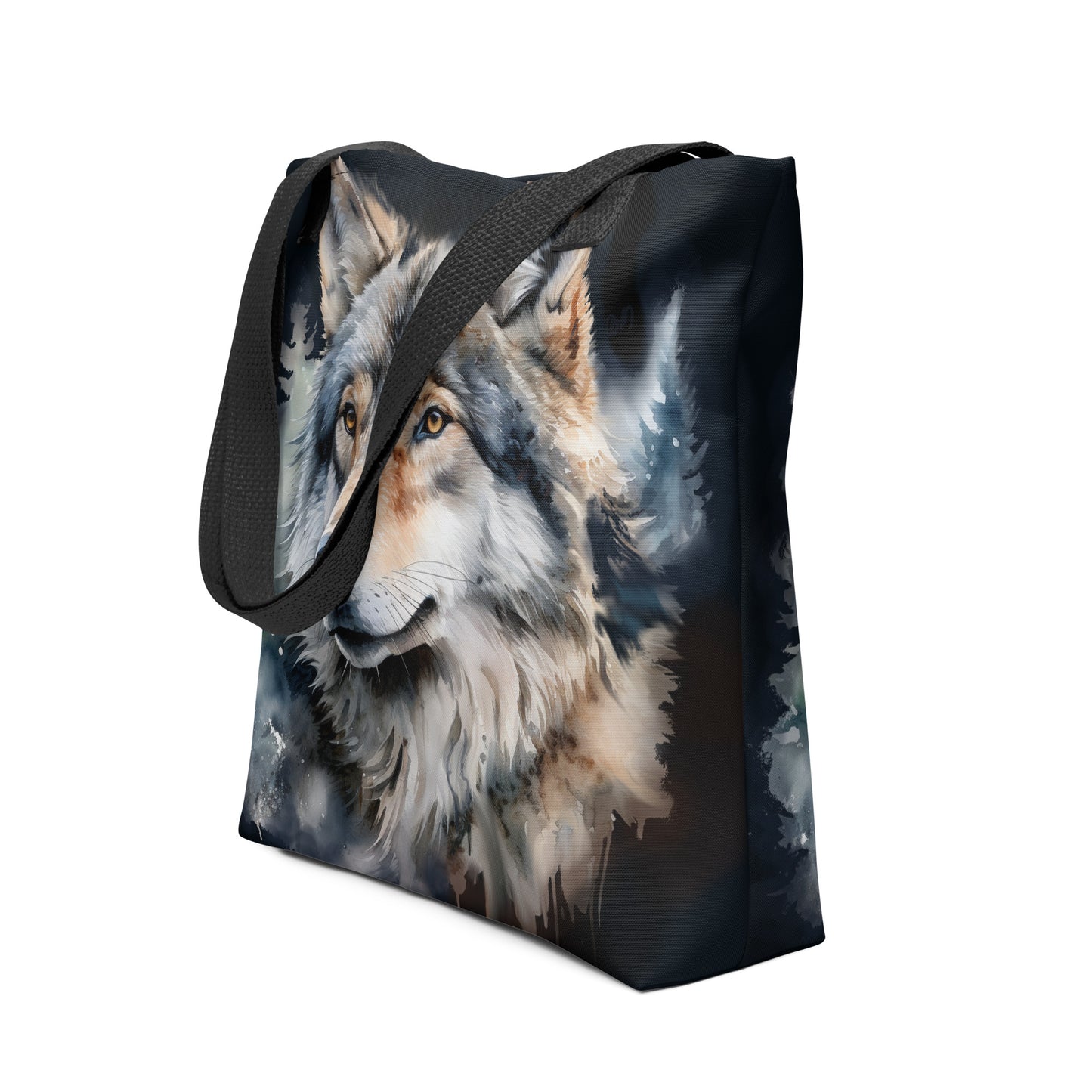 Tote bag Watercolor Wolf 03