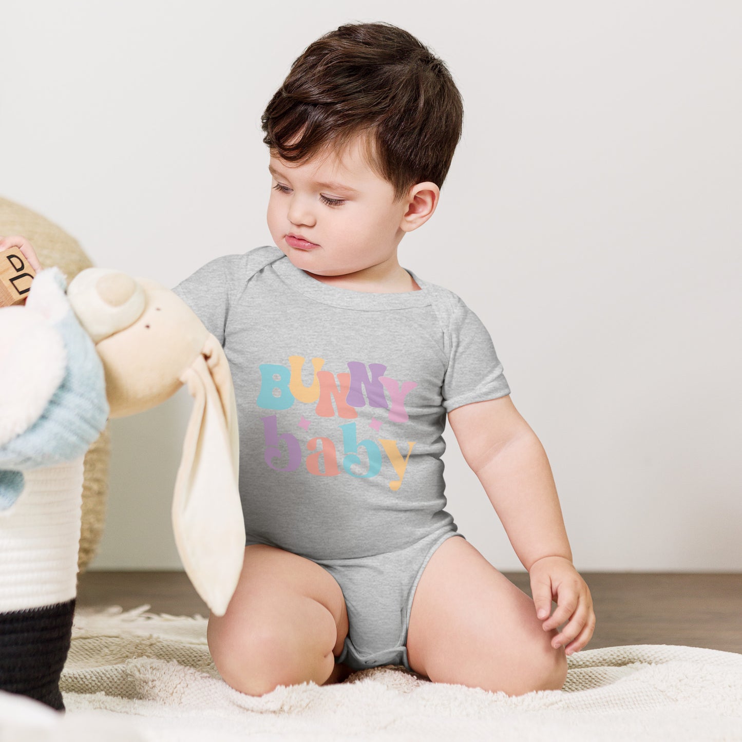 Baby short sleeve one piece - Bunny Baby, Easter