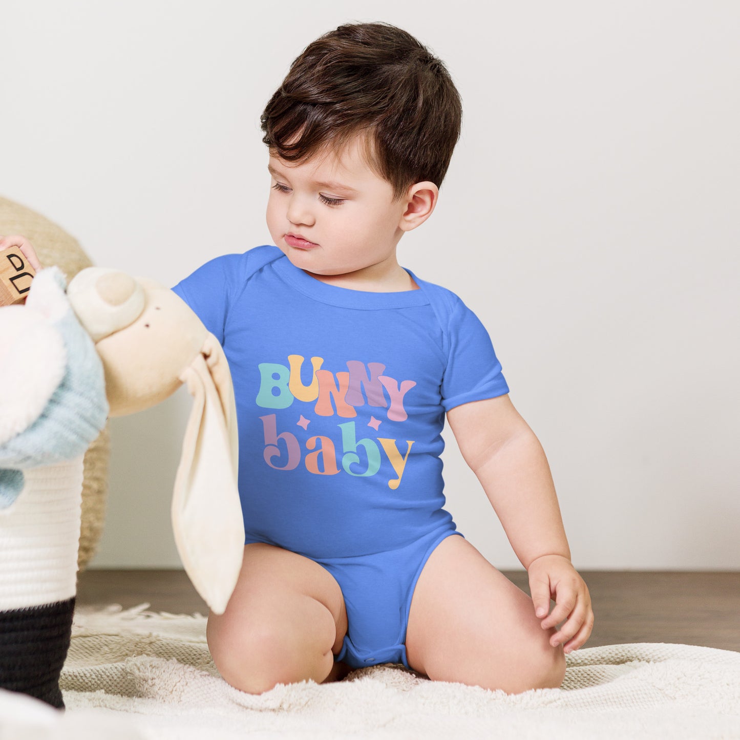 Baby short sleeve one piece - Bunny Baby, Easter