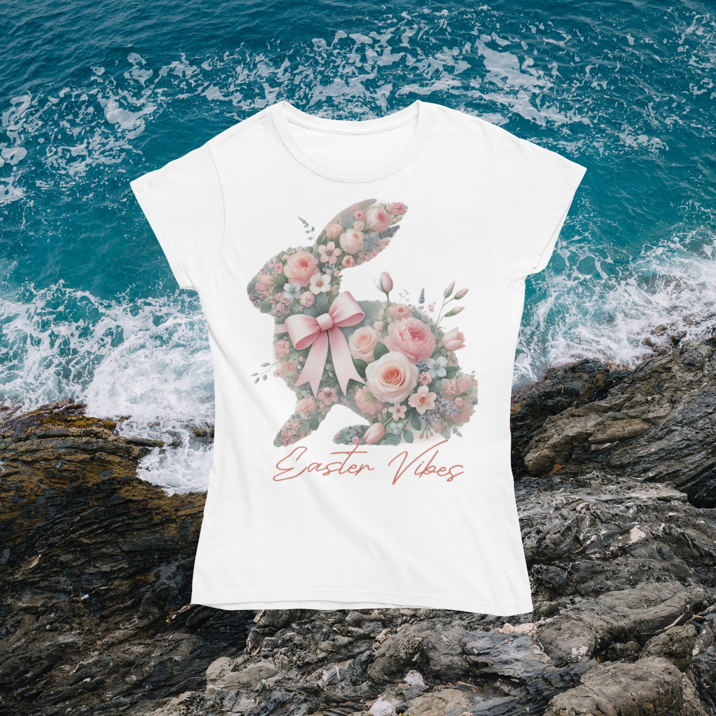 Unisex classic tee "Easter Vibes - Bow Bunny"