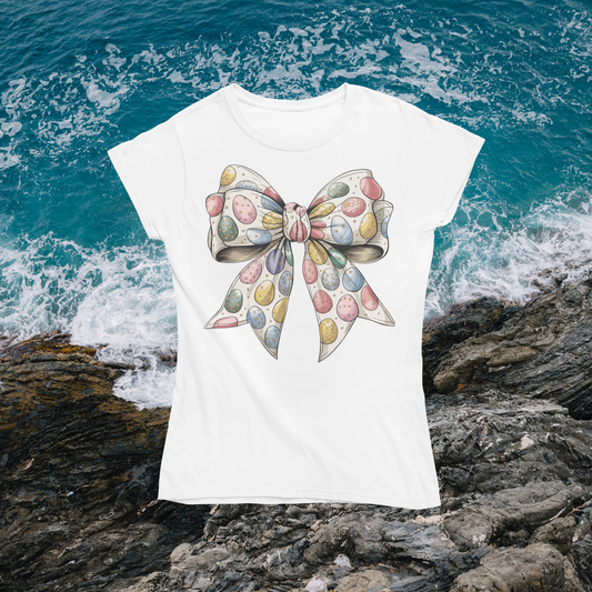 Unisex classic tee "Easter Coquette Bow with Eggs"