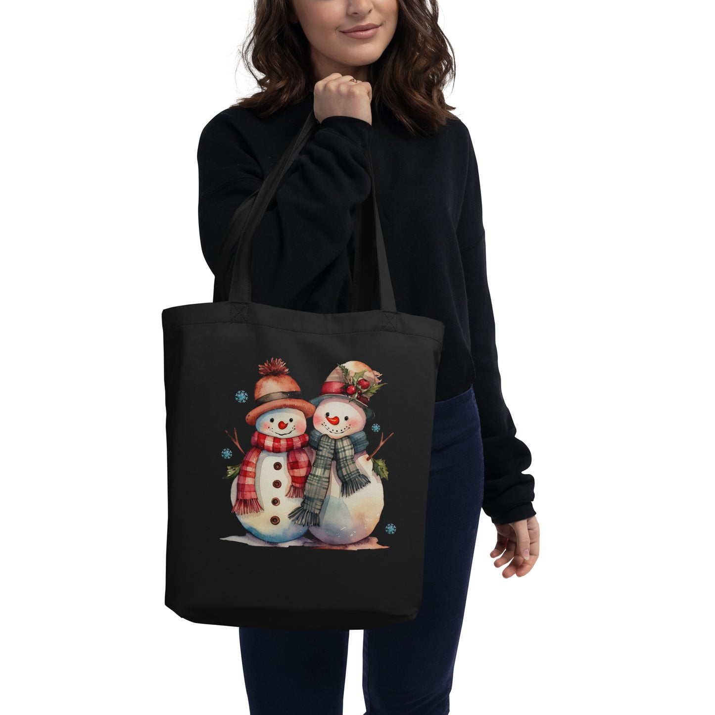 Mr. & Mrs. Snowman - Eco Tote Bag
