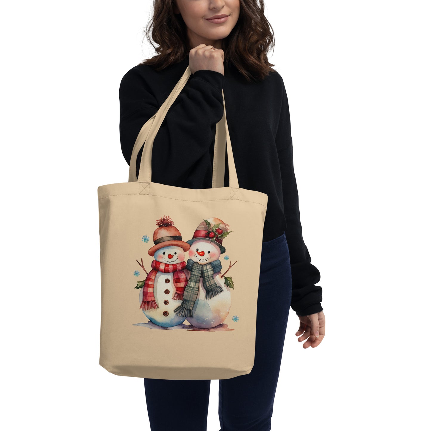Mr. & Mrs. Snowman - Eco Tote Bag