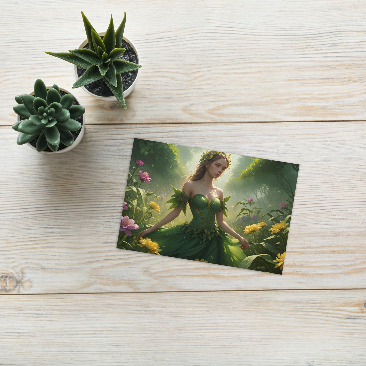 Greeting Card "Dancing through the Flowers"