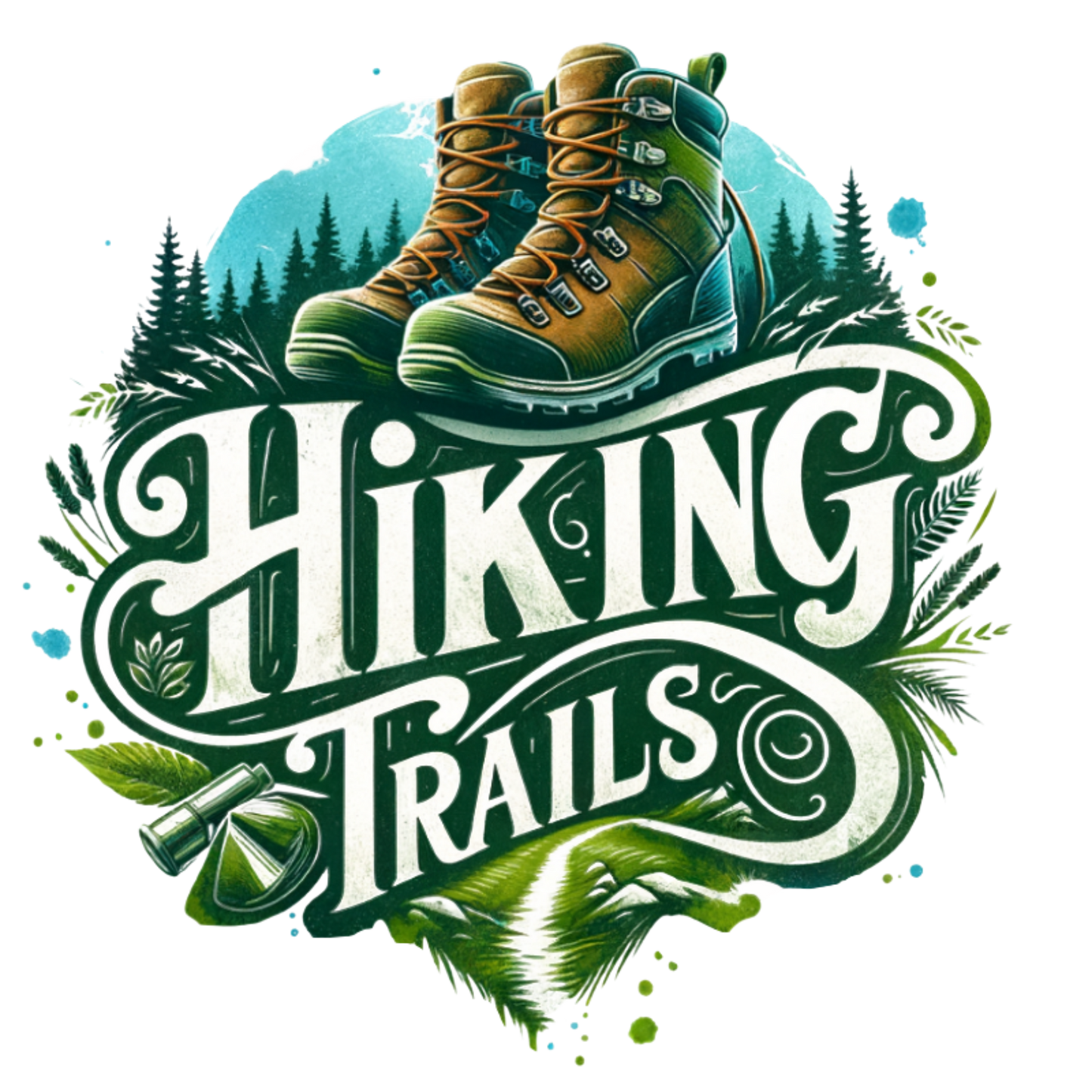 Women’s basic softstyle t-shirt "Hiking Trails"