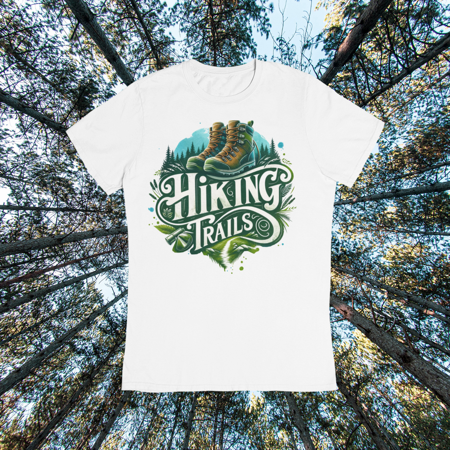 Women’s basic softstyle t-shirt "Hiking Trails"