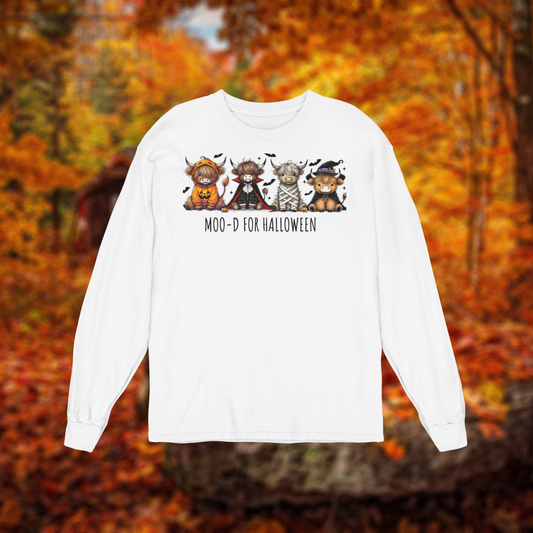Unisex Long Sleeve Tee "Moo-D for Halloween" BC3501