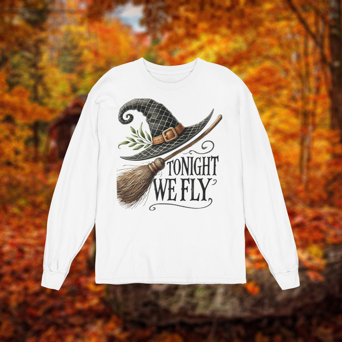 Unisex Long Sleeve Tee - Tonight We Fly - Halloween - Bella Canvas  3501