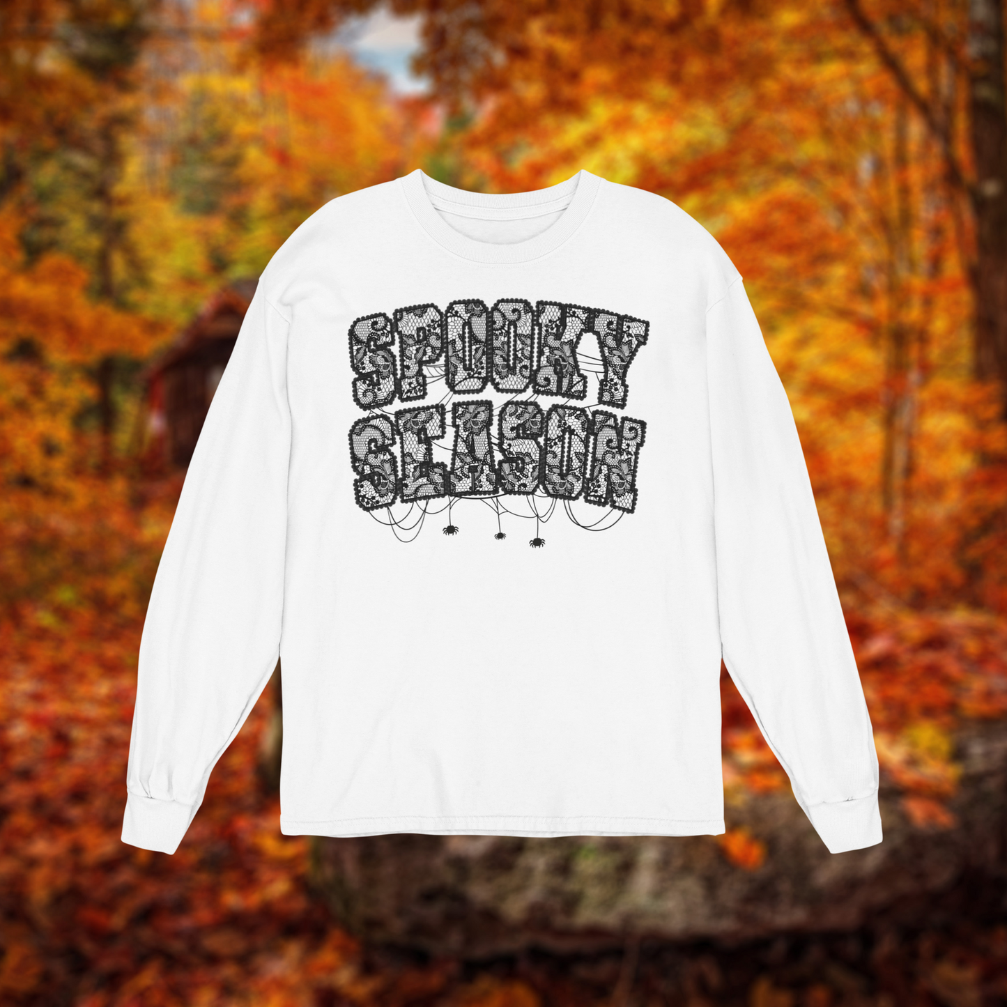 Unisex Long Sleeve Tee "Spooky Season Spiders" BC3501