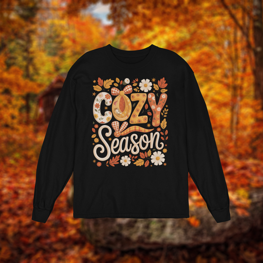 Unisex Long Sleeve Tee "Floral, Cozy Season" BC3501