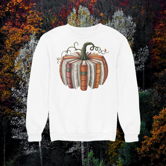 Unisex Premium Sweatshirt "Pumpkin with Pages" Cotton Heritage M2480
