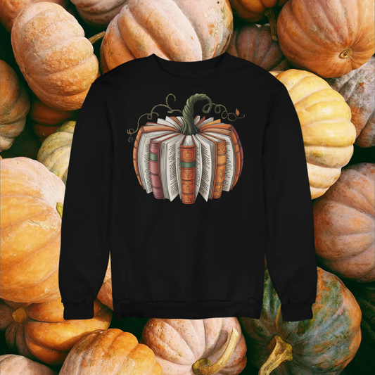 Unisex Long Sleeve Tee "Pumpkin with Pages" BC3501