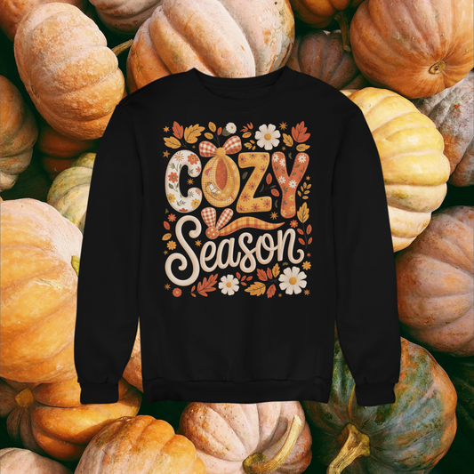 Unisex Premium Sweatshirt "Floral, Cozy Season" Cotton Heritage M2480