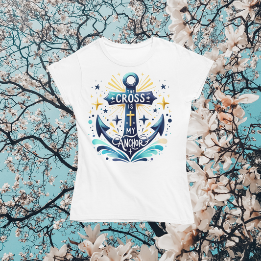 Softstyle Unisex T-Shirt "The Cross Is My Anchor" Gildan