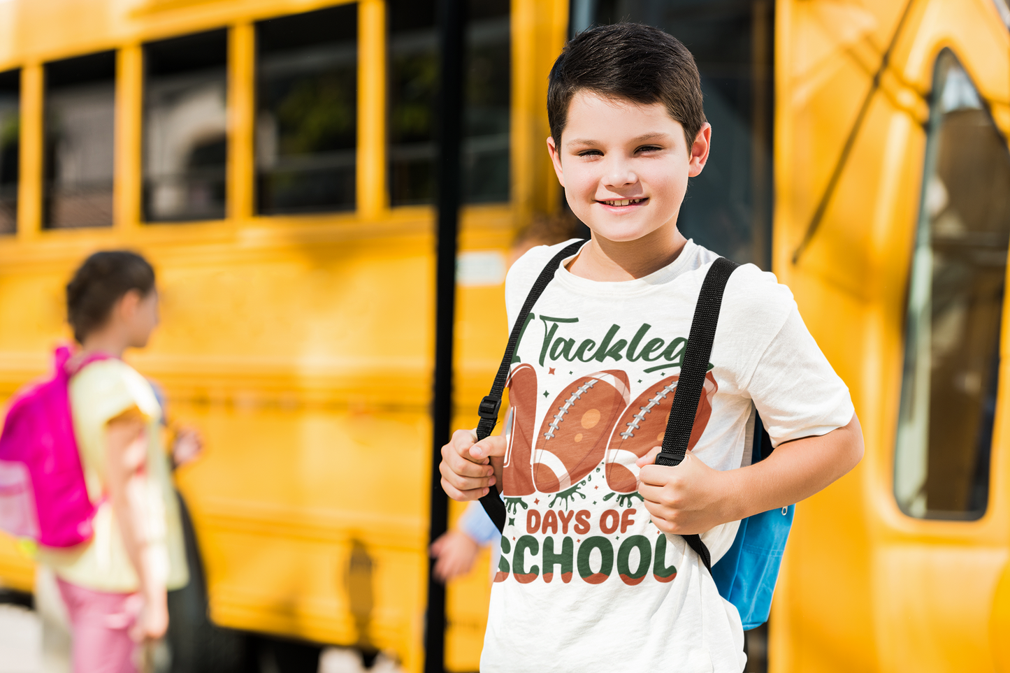 Youth classic tee "I Tackled 100 Days of School"