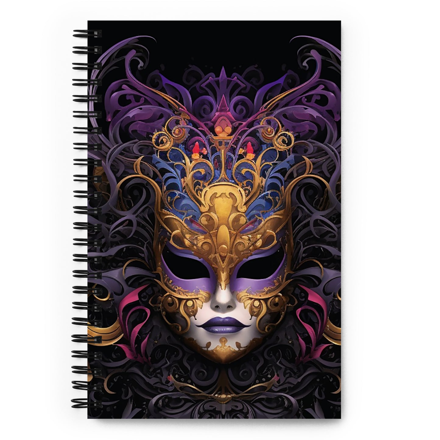 Masqerade #4 - Spiral notebook