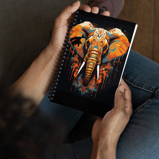 Asia Elephant - Spiral notebook