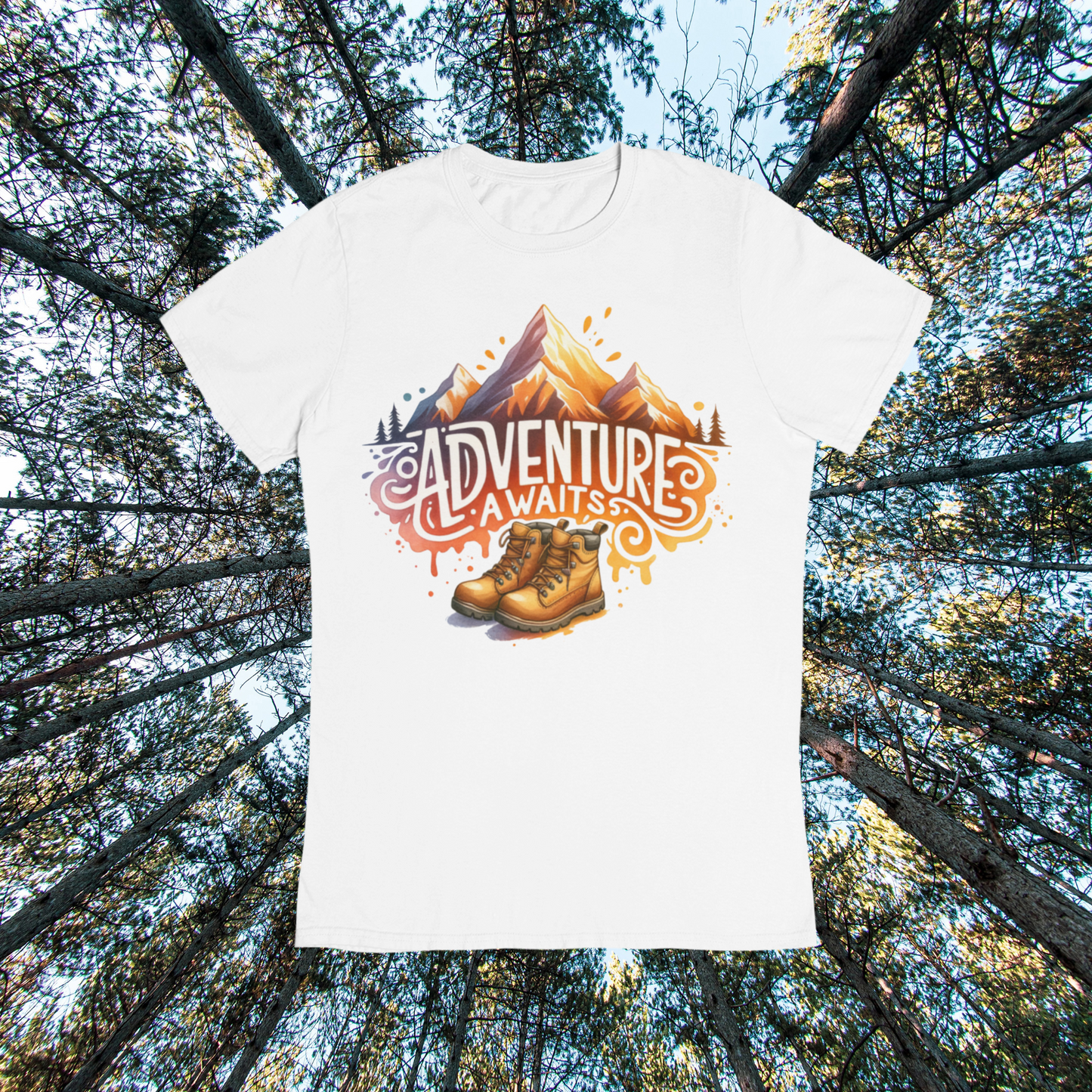 Unisex classic tee "Adventure Awaits"