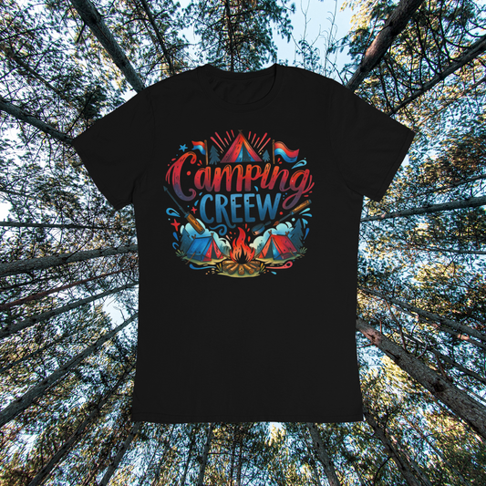 Unisex classic tee "CAMPING CREW" GILDAN