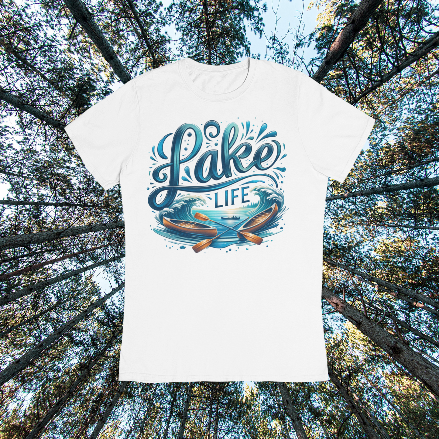 Women’s basic softstyle t-shirt "Lake Life" Gildan