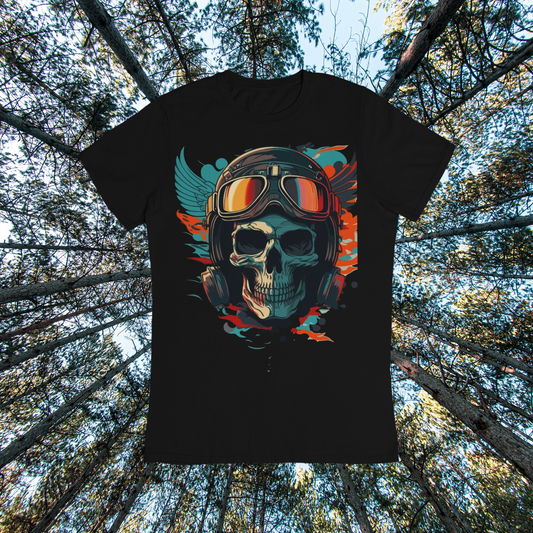 Unisex classic tee "Biker Demon" Retro Art