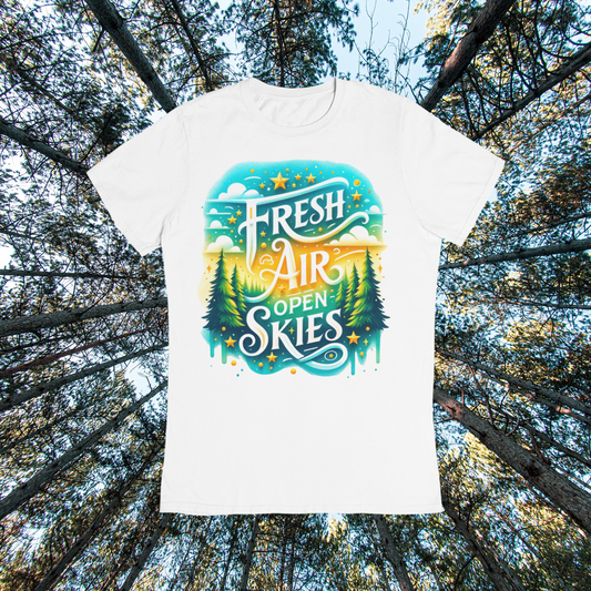 Unisex classic tee "Fresh Air Open Skies"
