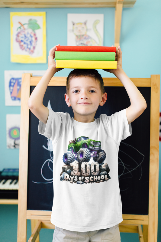 Youth classic tee "Monster Truck 100 Days"