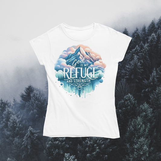 Softstyle Unisex T-Shirt "God is My "Refuge and STRENGTH" Gildan