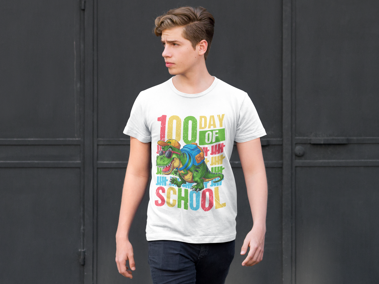 Unisex classic tee "100th Day Dino"