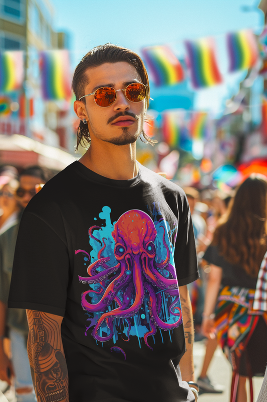 Unisex classic tee "Purple & Pink Octopus"