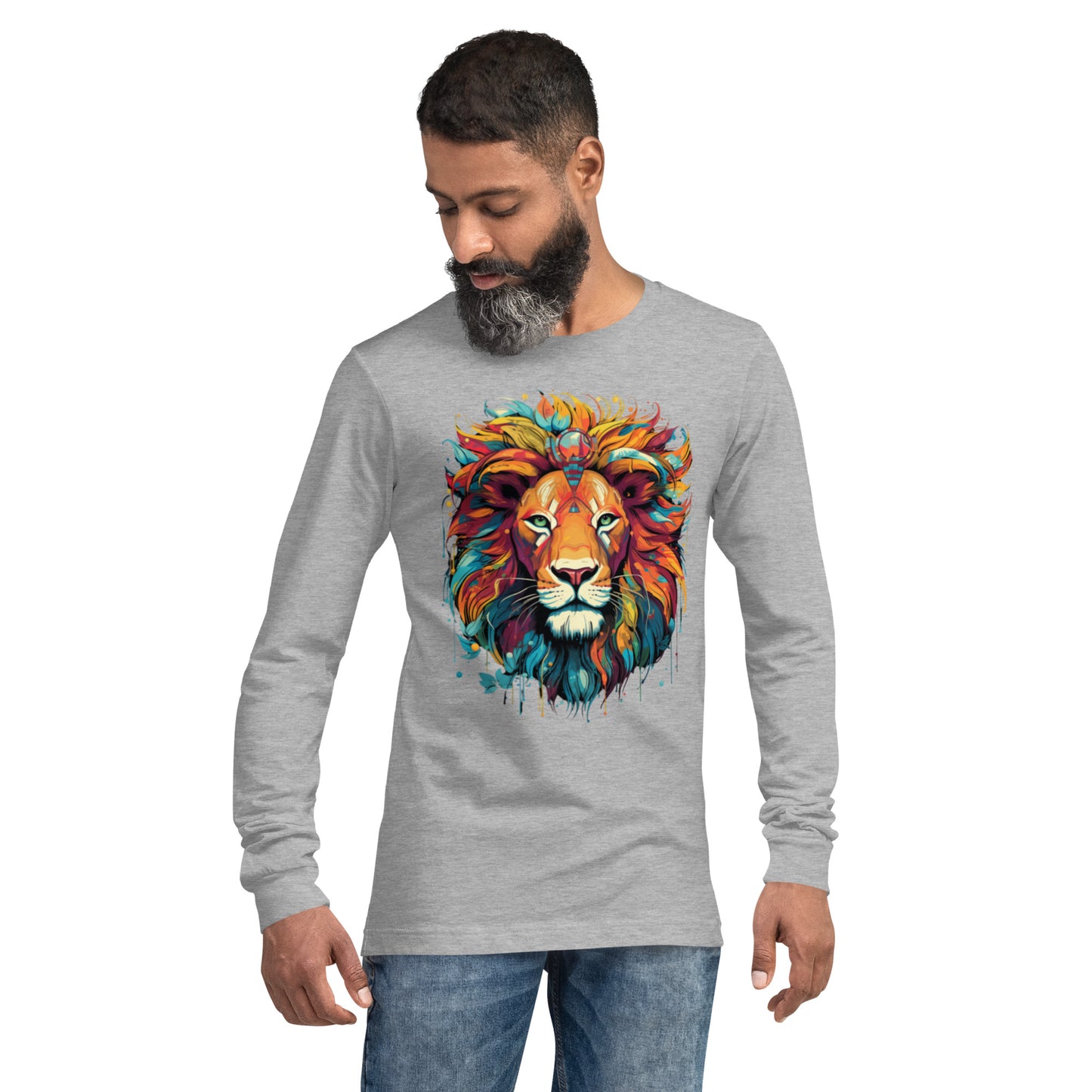 Sr. Dazzling the Lion - Unisex Long Sleeve Tee