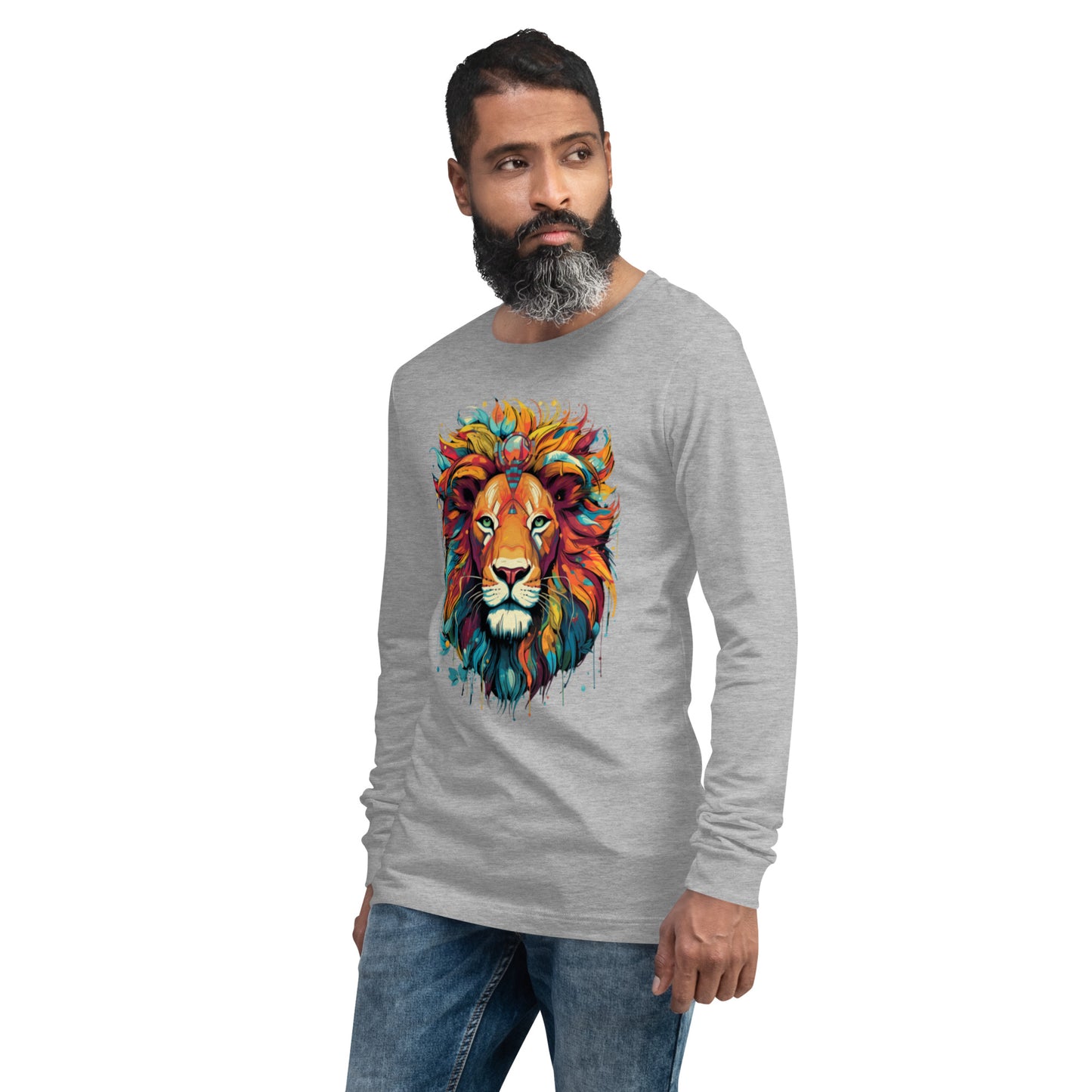 Sr. Dazzling the Lion - Unisex Long Sleeve Tee