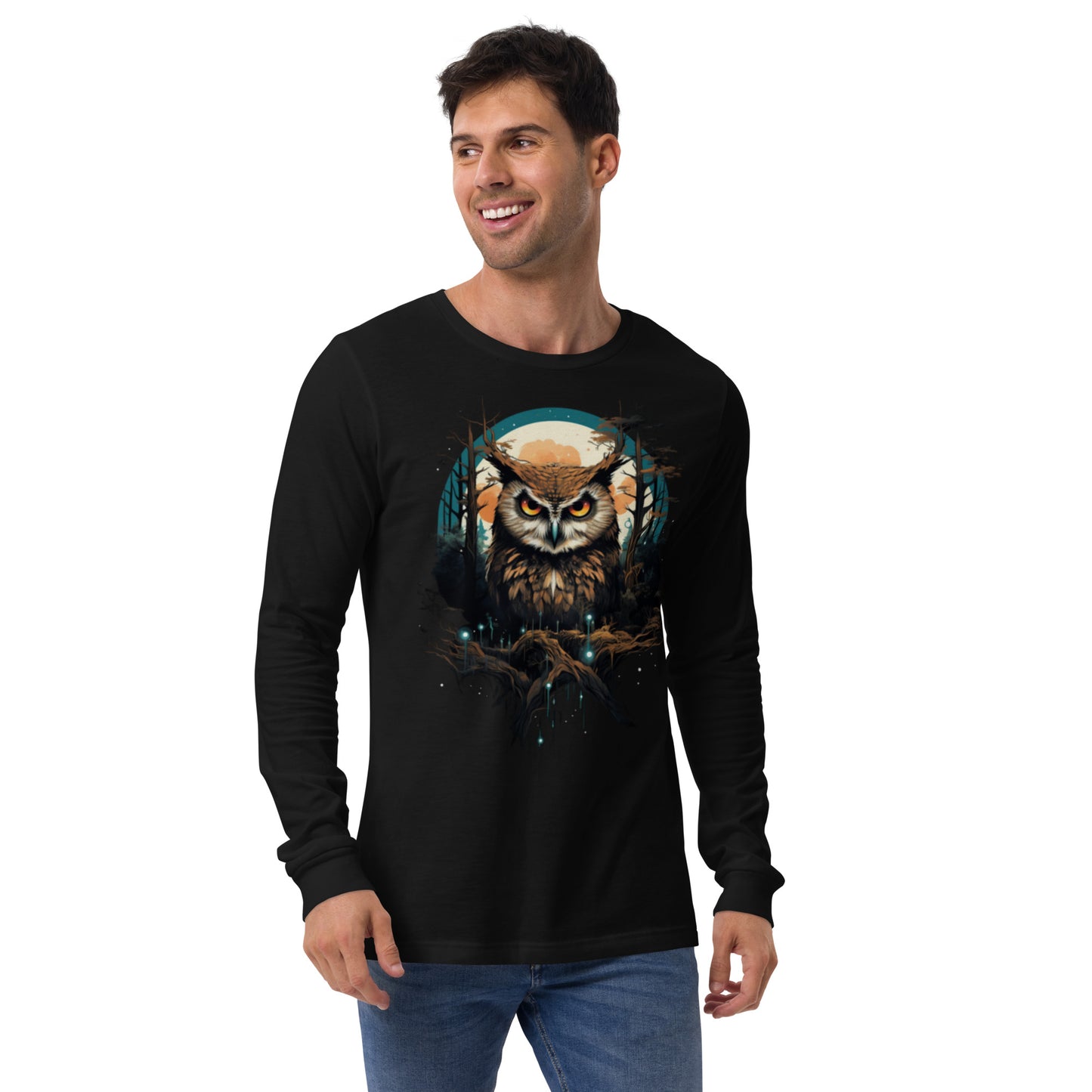 Evil Eye Owl - Unisex Long Sleeve Tee