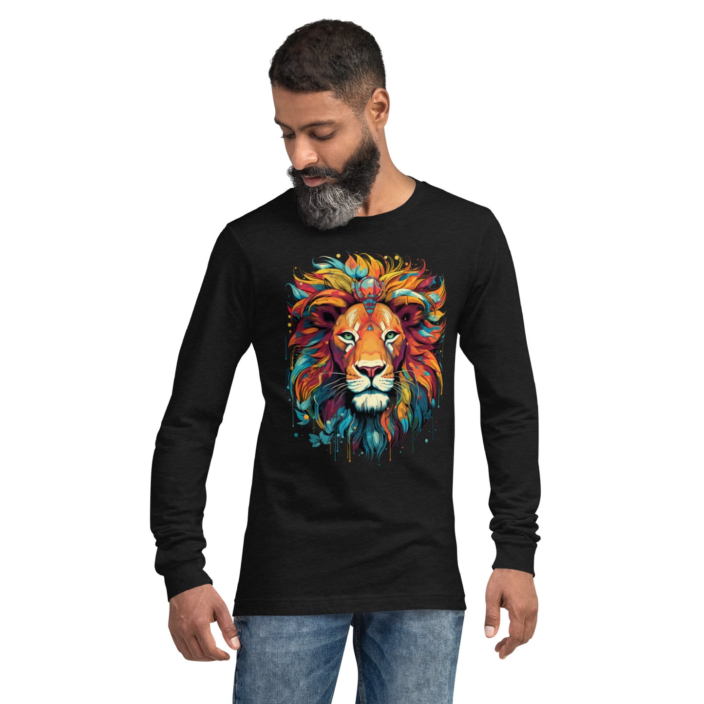 Sr. Dazzling the Lion - Unisex Long Sleeve Tee