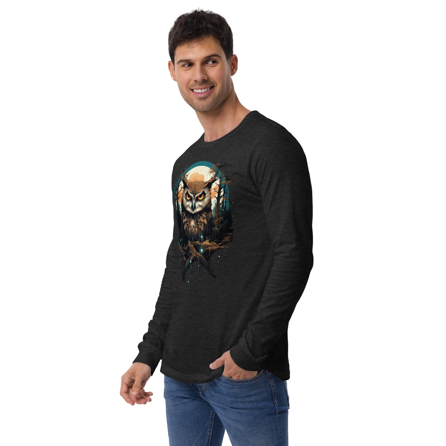 Evil Eye Owl - Unisex Long Sleeve Tee