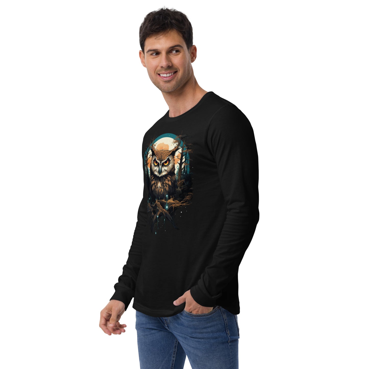 Evil Eye Owl - Unisex Long Sleeve Tee